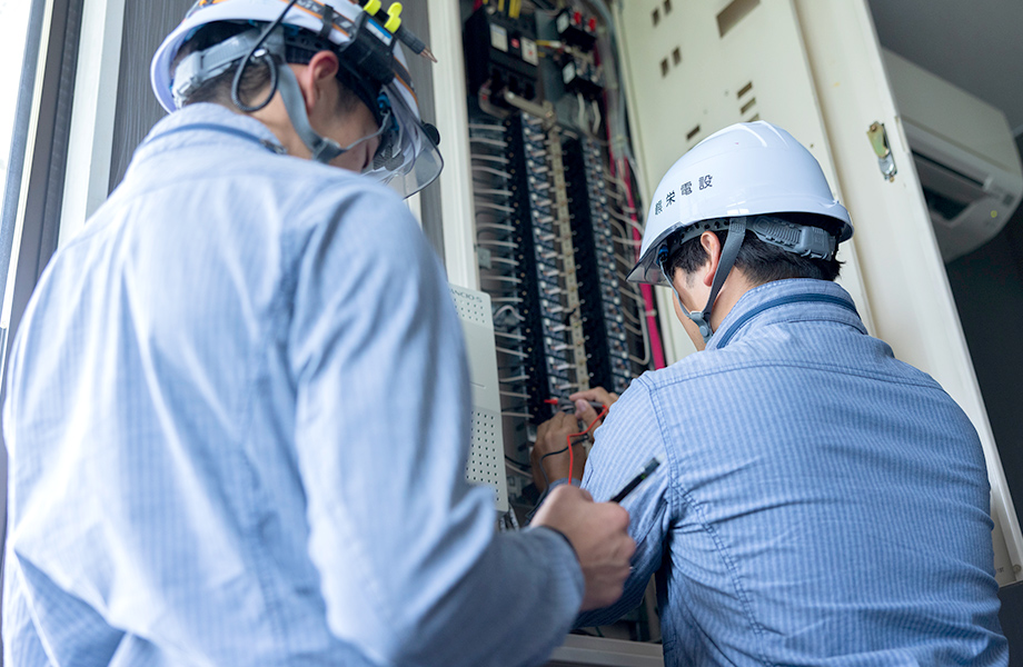 写真：電気工事部